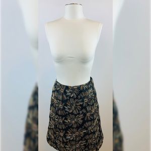 TALBOTS Petites Black Embroidered Dress Skirt